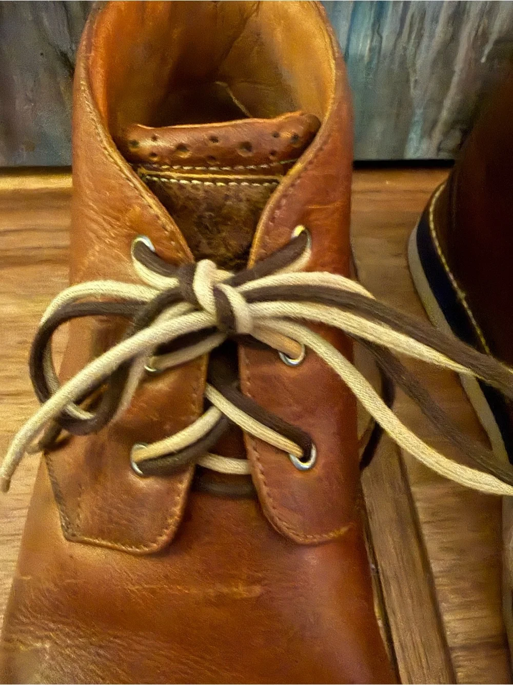 Martin Dingman Tan Brown Leather Chukka Boots with Vibram Soles